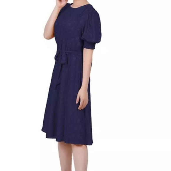 Elegant Navy Blue Dress NWT NY Collection Size PXL - Picture 1 of 3